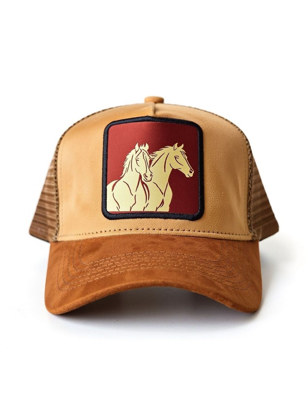 Whim Brim Amber Luxe Premium Suede Trucker Cap-picture-10