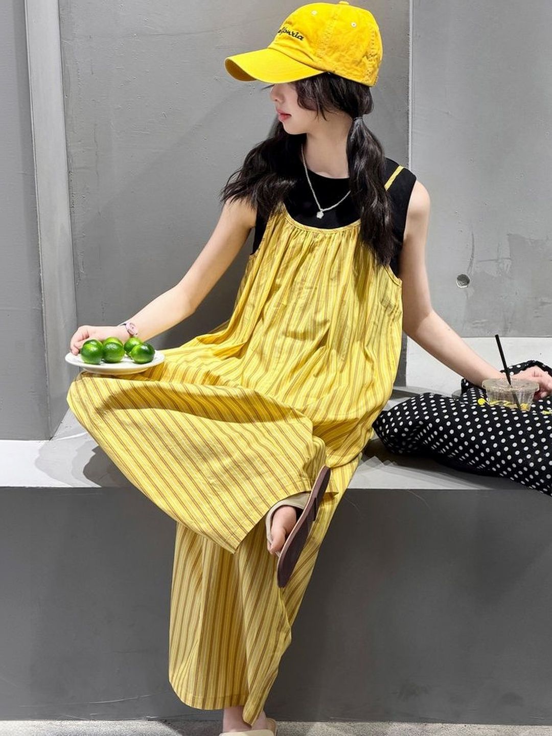 LULU & SKY Girls Striped Jumpsuit-picture-24