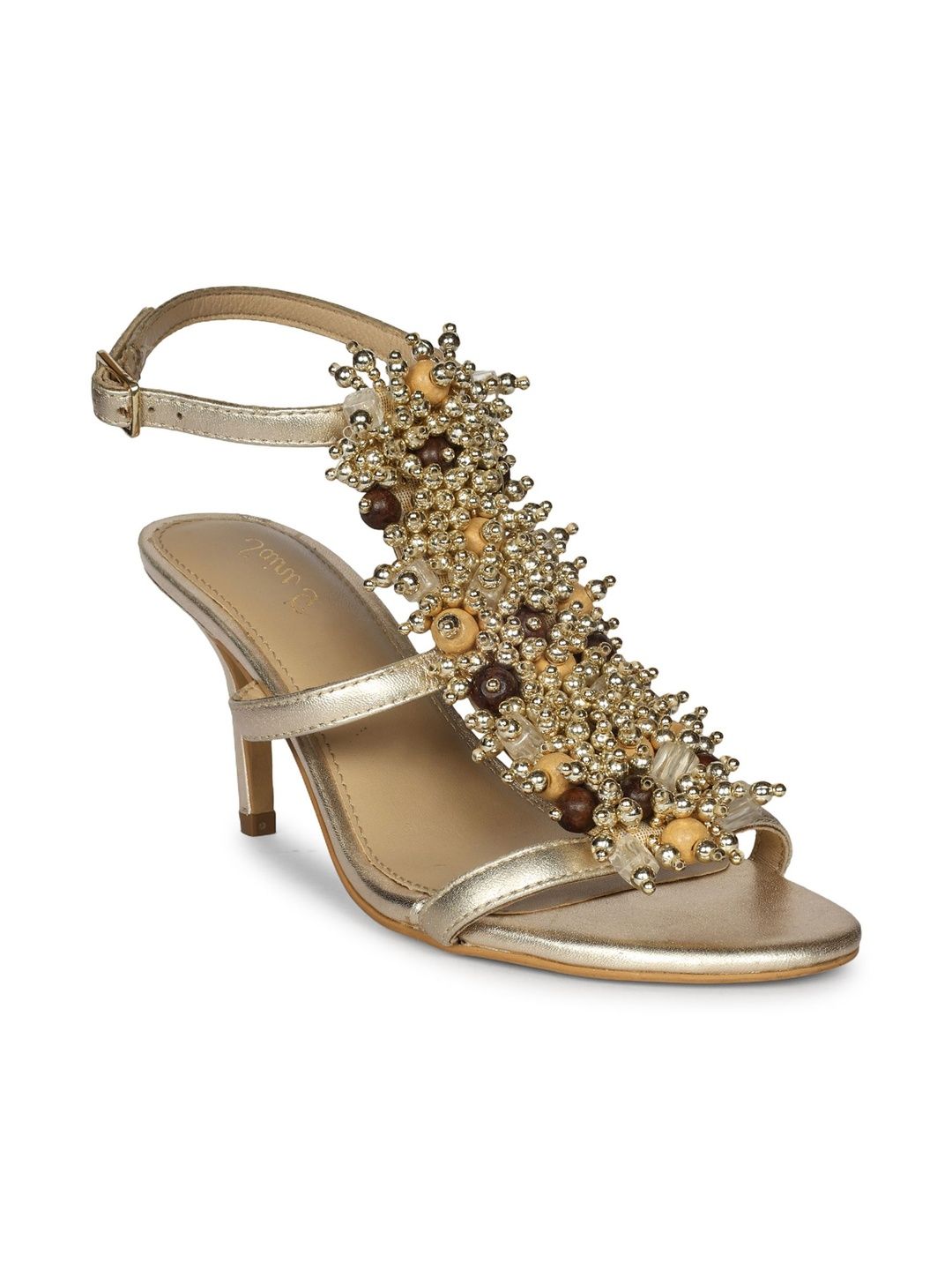 Saint G Embellished Leather Party Slim Heeled Sandals-picture-43