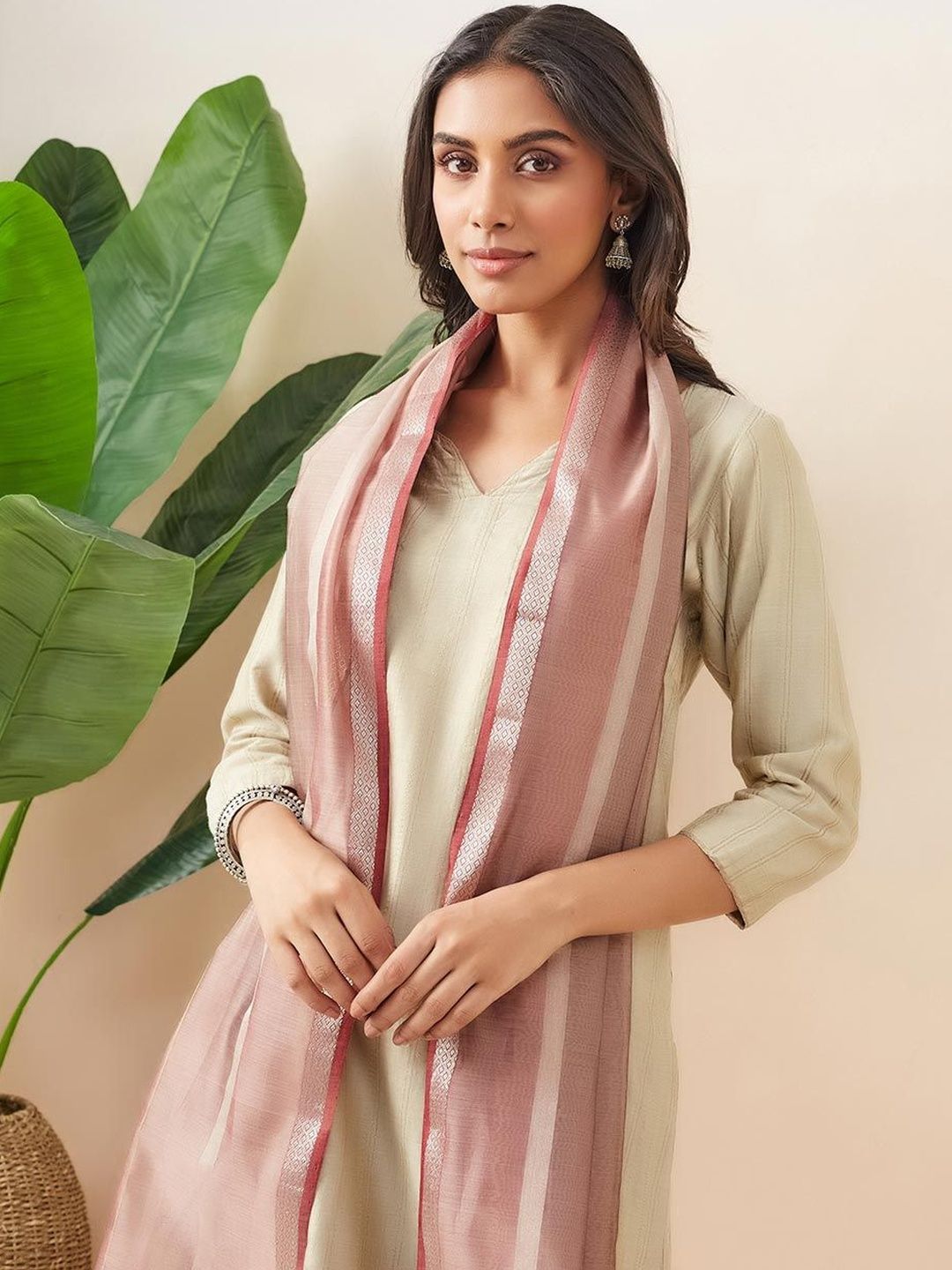 Fabindia Men Woven Design Stole-picture-38