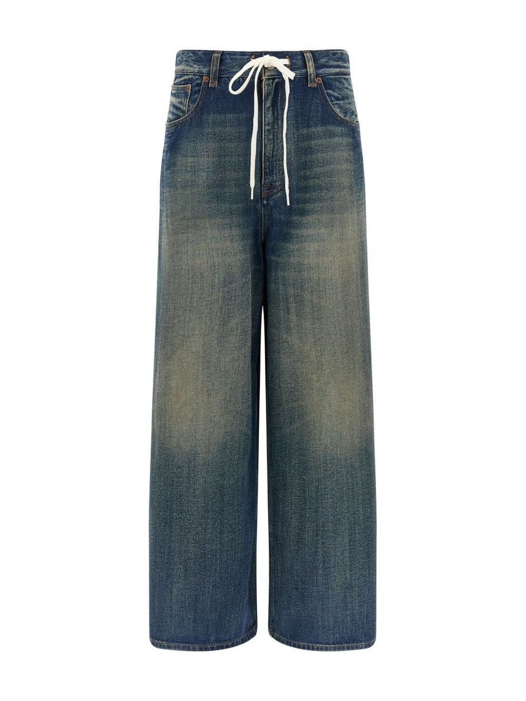 MM6 Maison Margiela Blue Wide Leg Jeans-picture-29