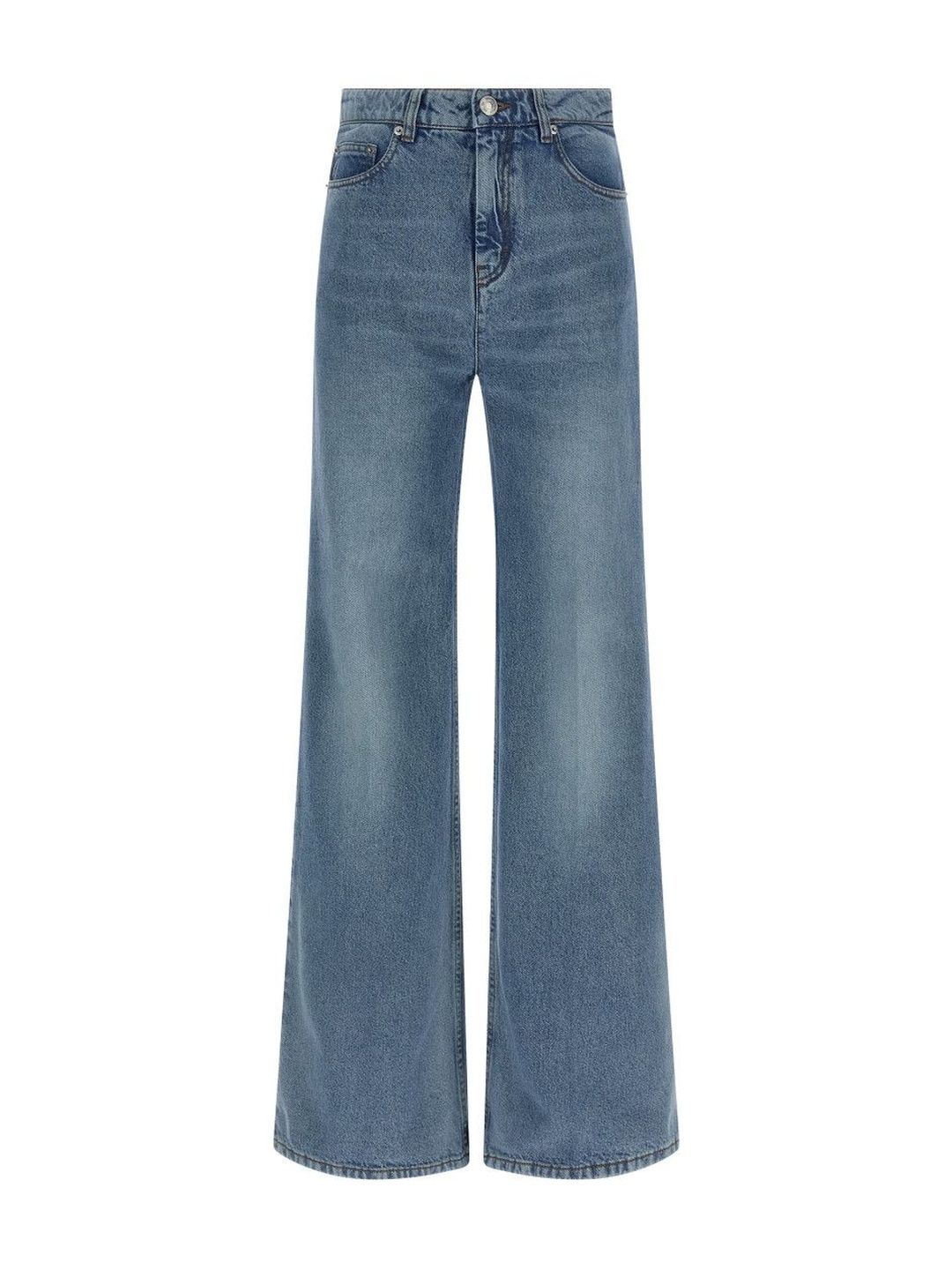 Ami Paris Light Blue Flared Leg Jeans-picture-19