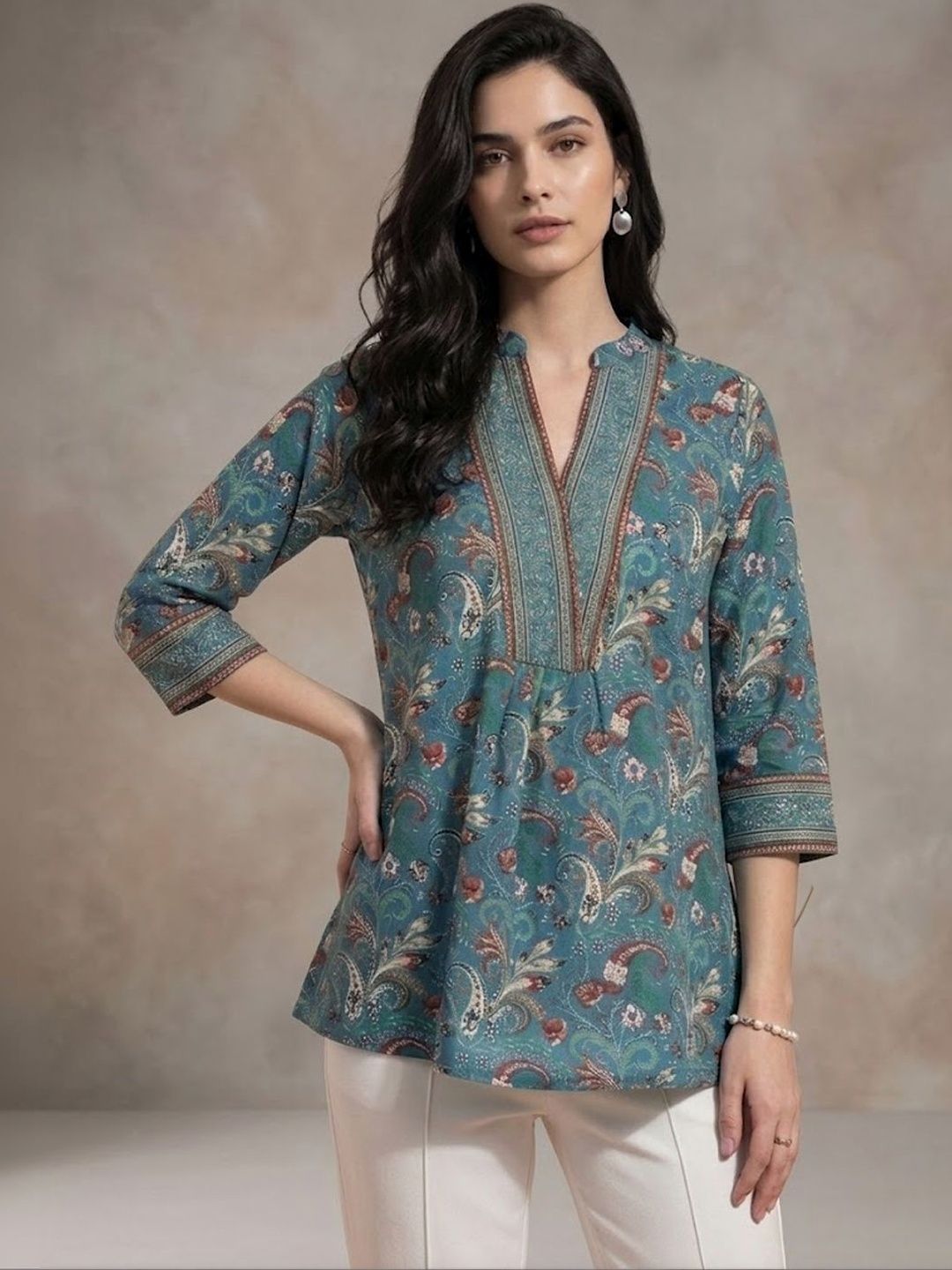 Varanga Paisley Printed Kurti-picture-28