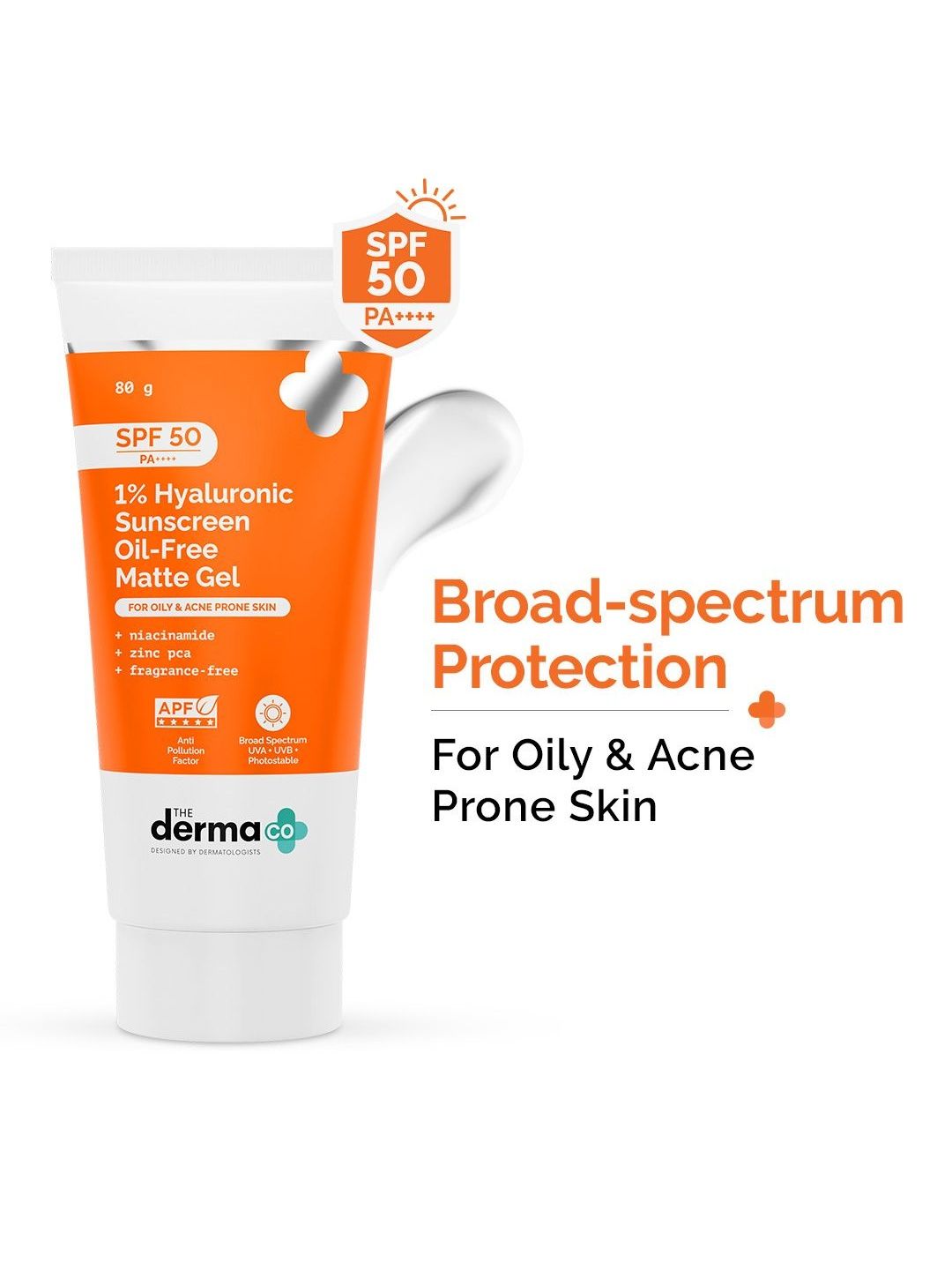 The Derma co. 1% Hyaluronic Sunscreen Oil-Free Matte Gel - 80 g-picture-30