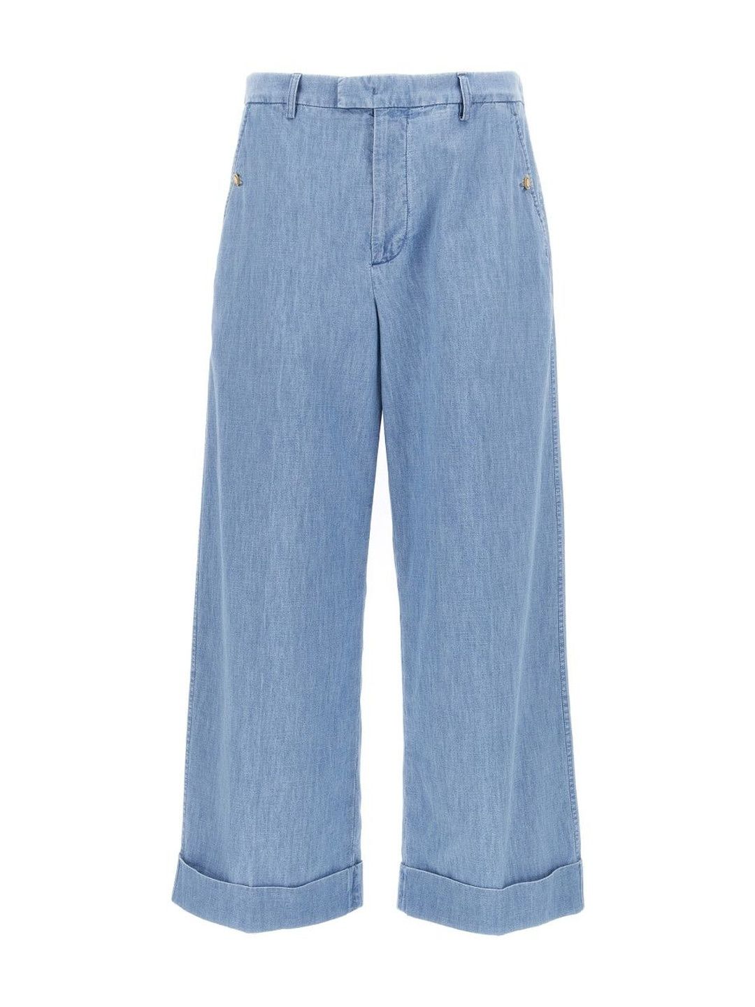 Valentino Blue Turn-Up Jeans-picture-47