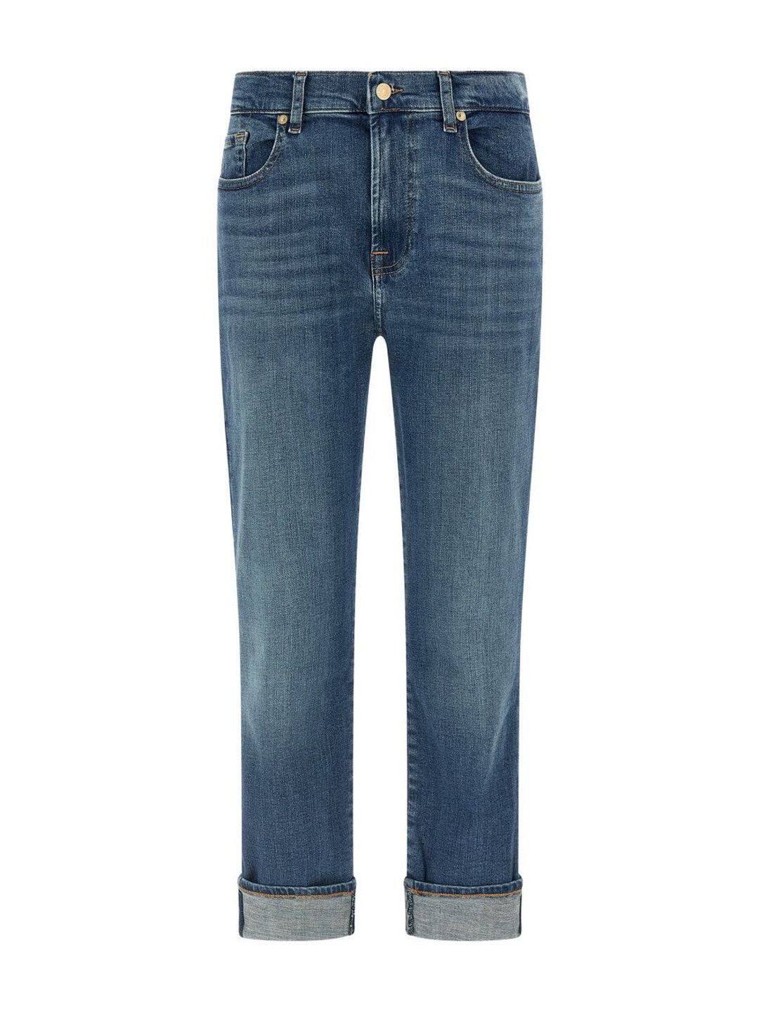 7 For All Mankind Light Blue Relaxed Skinny Jeans-image-24