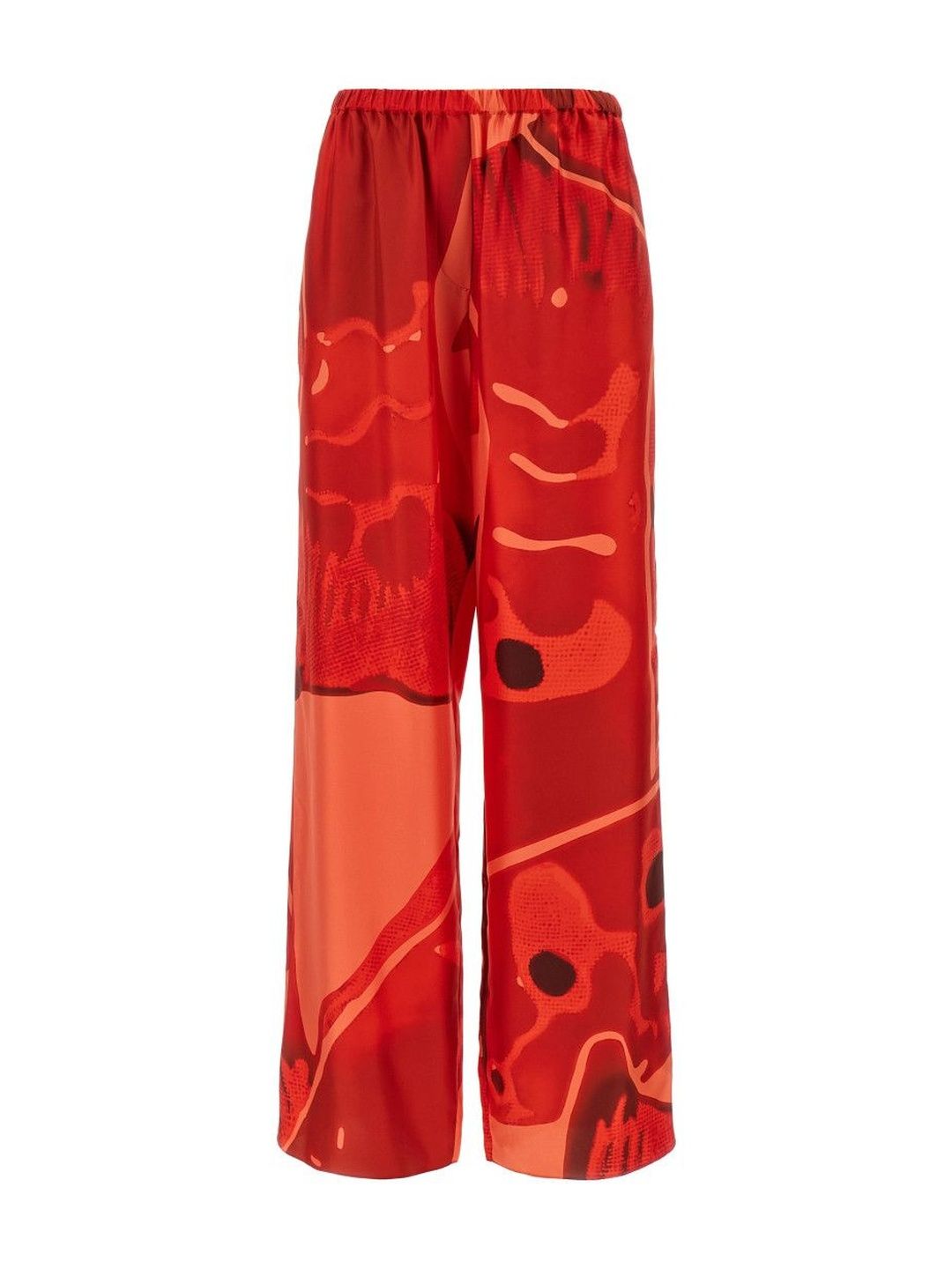 Ferragamo Red Palazzo Silk Pants-picture-50