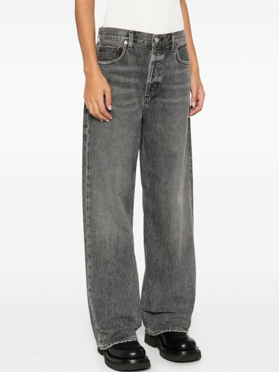 AGOLDE Grey Low-Cut Jeans-picture-56