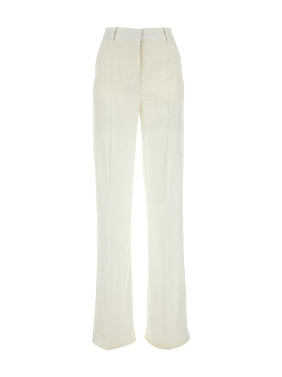 Stella McCartney White Viscose Wide-Leg Pant-image-9