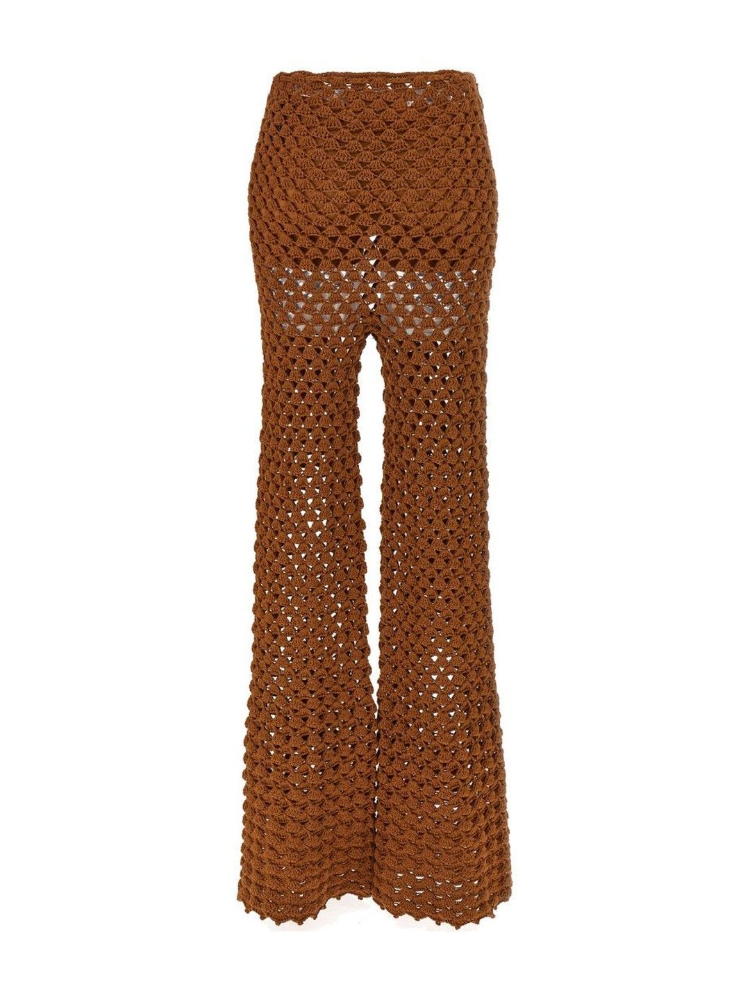 Ermanno Scervino Brown Crochet Pants-picture-31