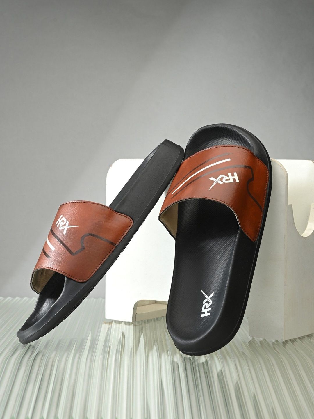 HRX by Hrithik Roshan Men Printed Sliders-picture-40