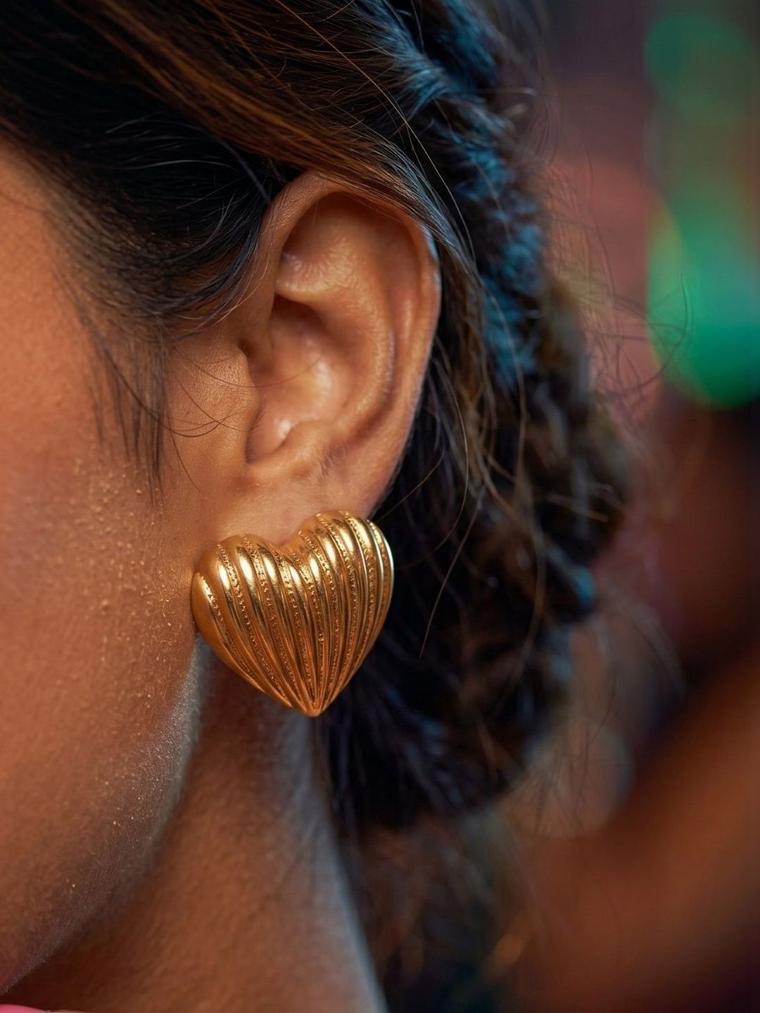 SZN Heart Shaped Studs Earrings-picture-33
