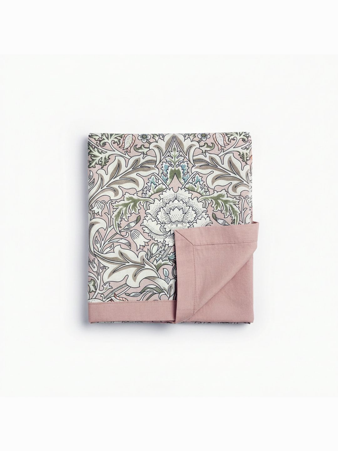 Linen Home Damask Pink & Brushed Rose Reversible Dohar Single Size-image-23