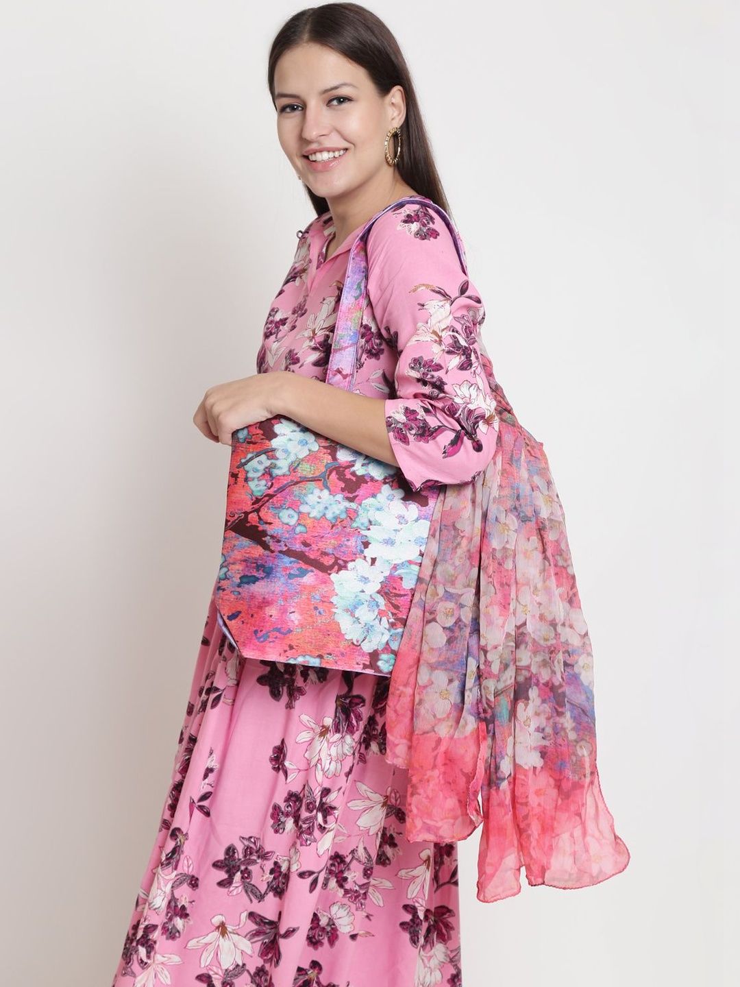 Swayam Bags & More Floral Printed Shopper Tote Bag-picture-15