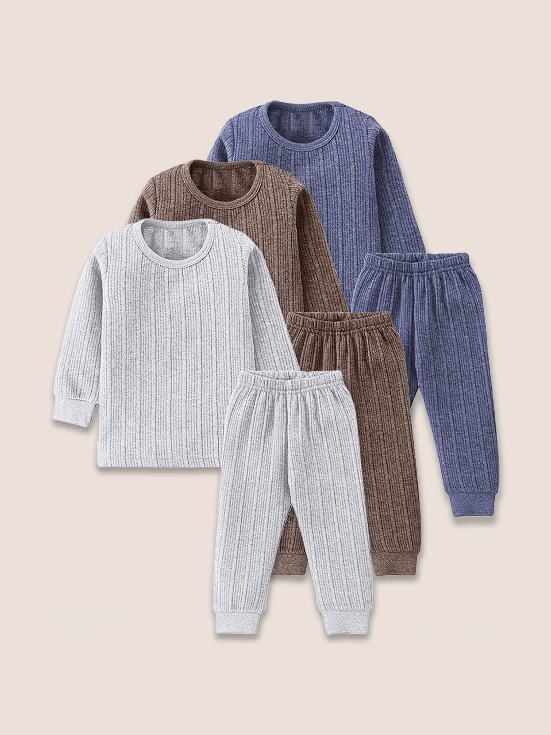 PARYAG Kids Pack of 3 Round Neck Thermal Set-picture-19