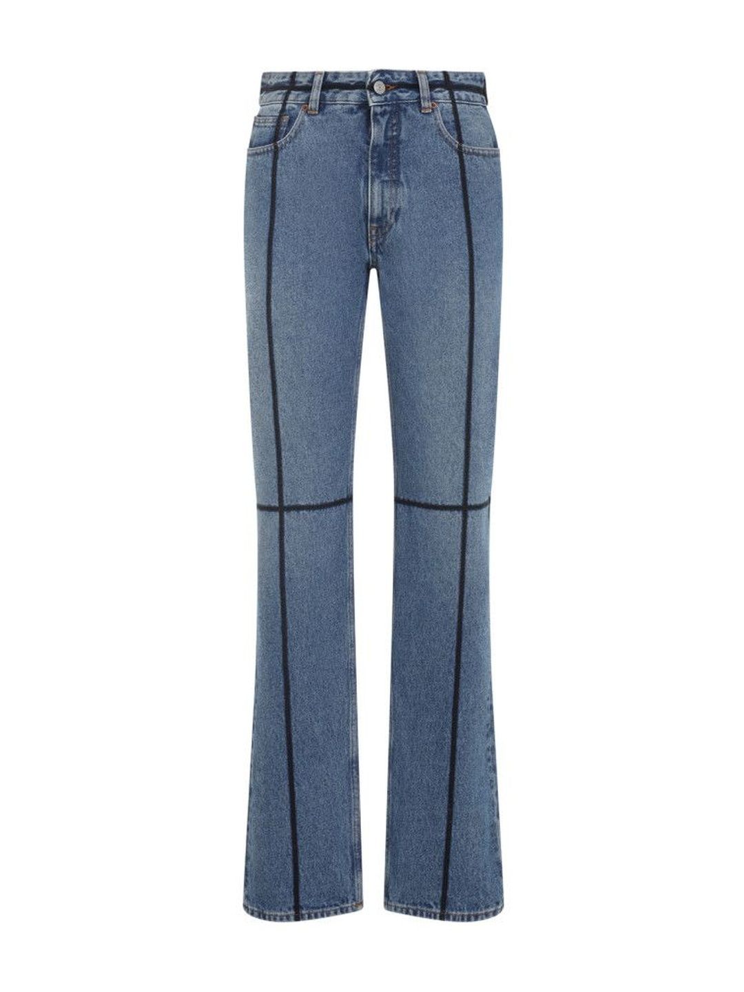 MM6 Maison Margiela Blue Cotton Jeans-picture-19