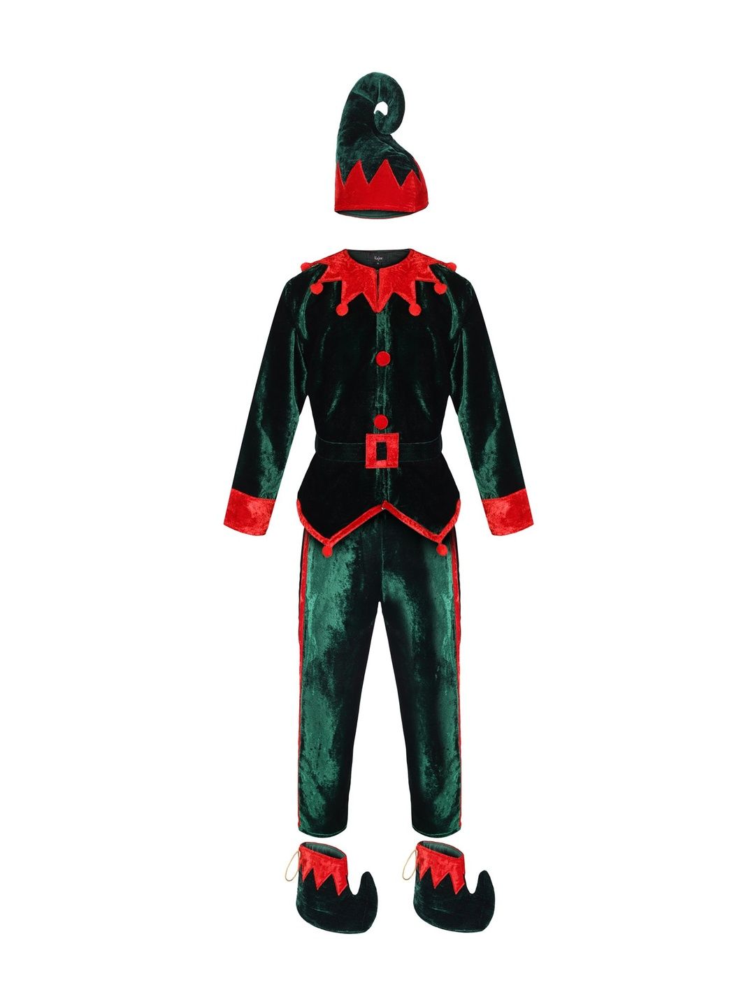 KuJee Boys Velvet Elf Costume-image-11