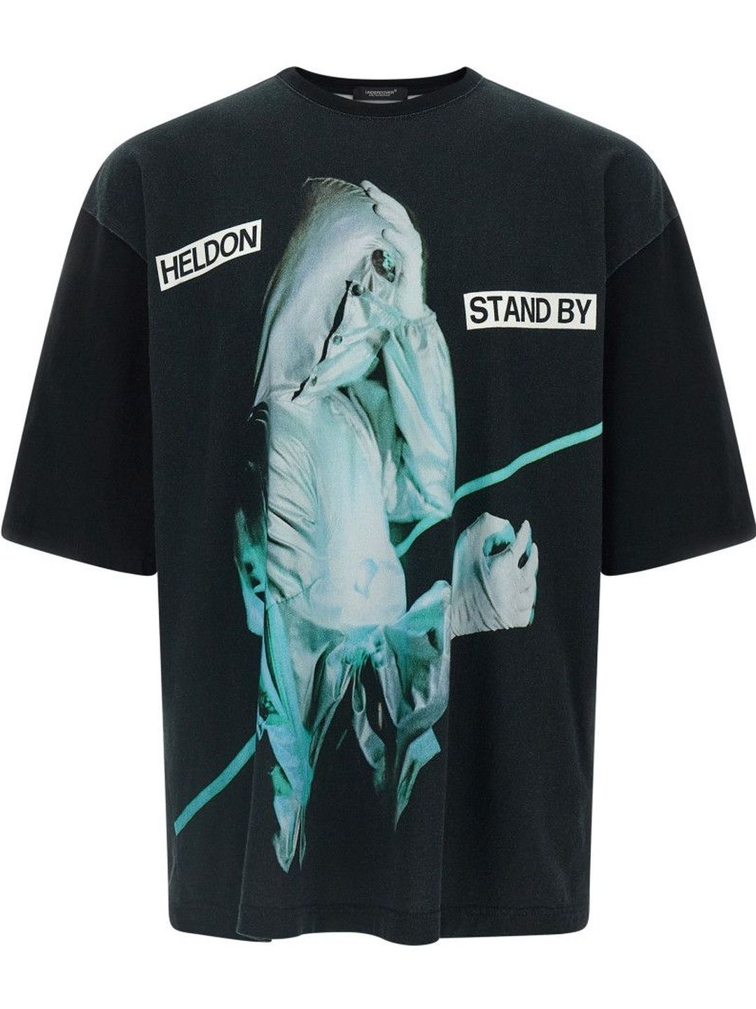 Black Printed T-Shirt-image-4