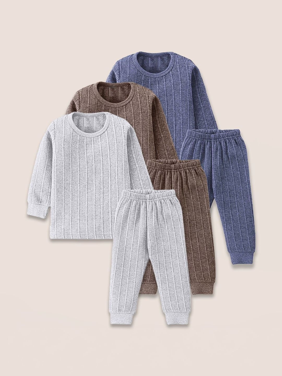 PARYAG Kids Pack of 3 Round Neck Thermal Set-picture-13
