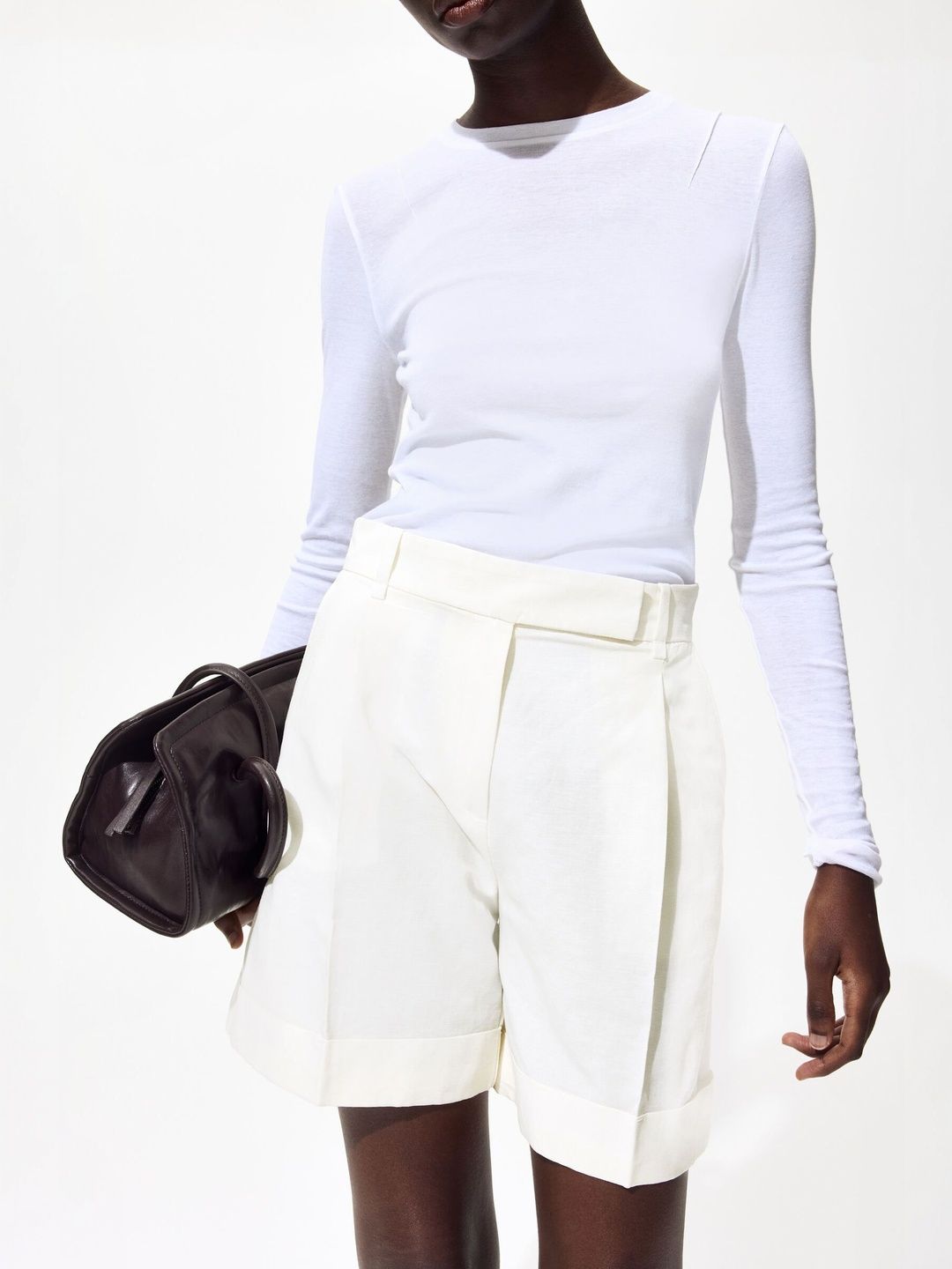 H&M Tailored Linen-Blend Shorts-picture-38
