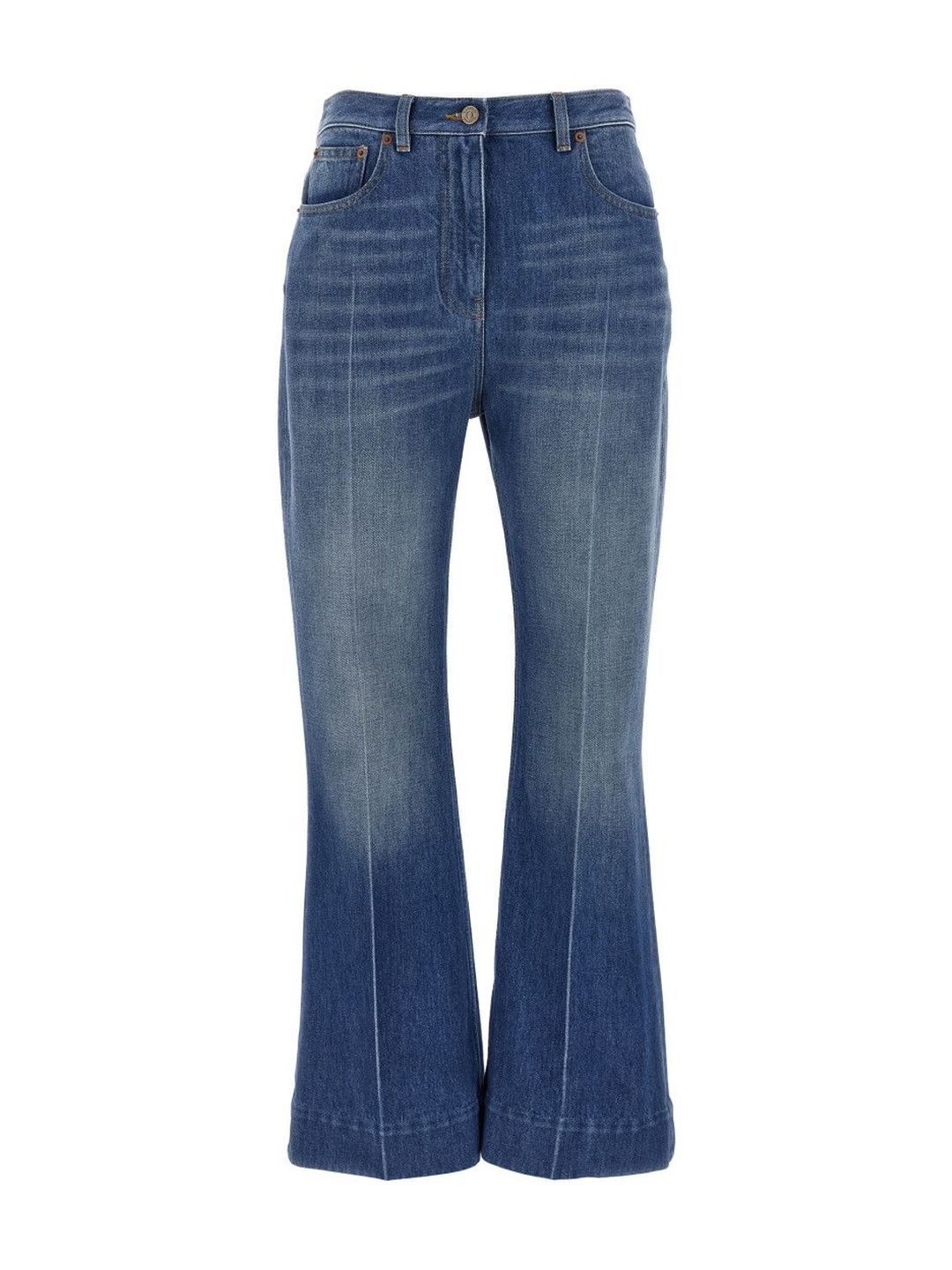 Valentino Light Blue Flared Jeans-image-14