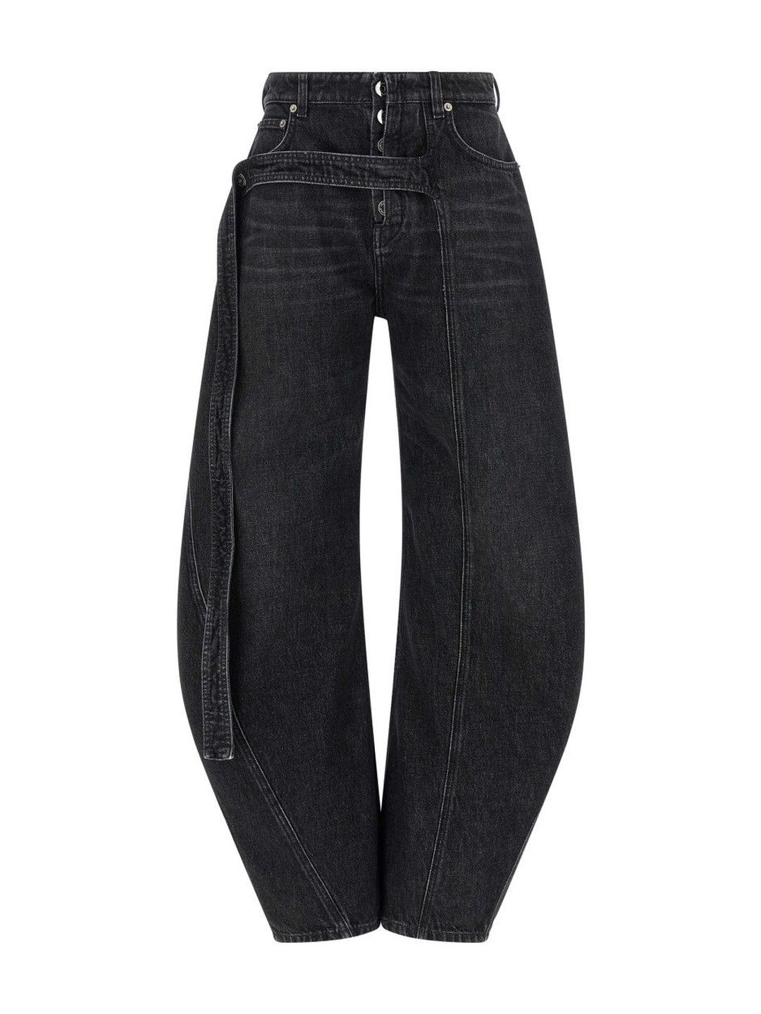 Jean Paul Gaultier Black Low Waist Jeans-image-27