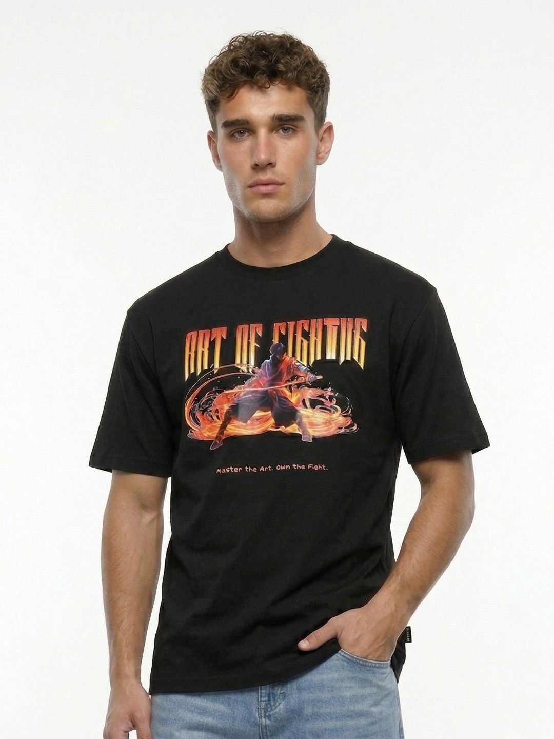 glitchez Graphic Printed Relaxed Fit T-shirt-picture-23