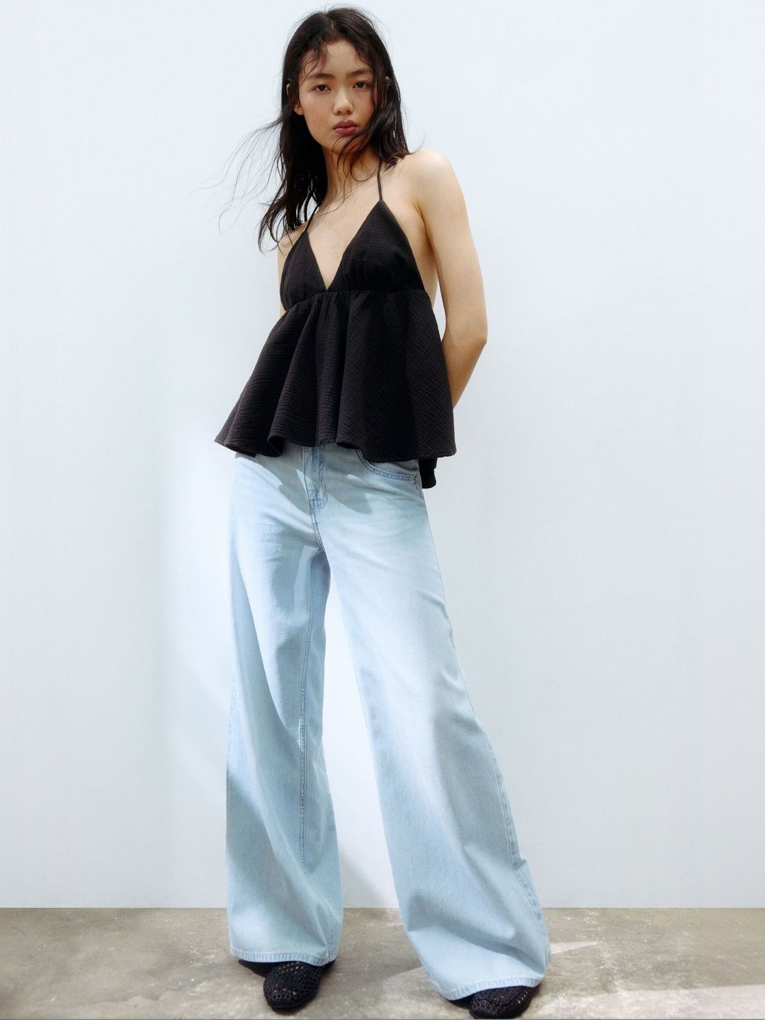 H&M Wide Regular Waist Jeans-picture-38