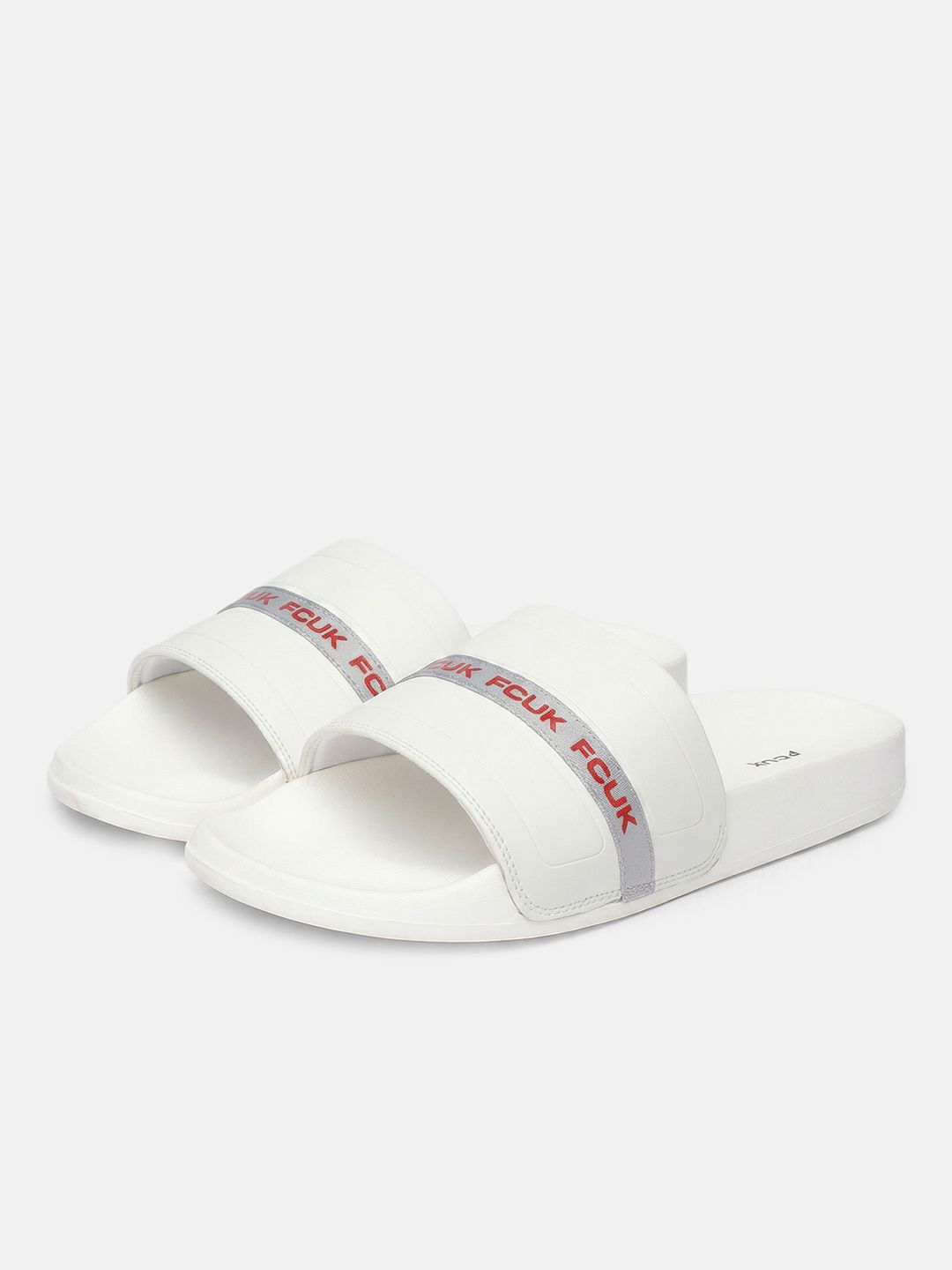 FCUK Men Brand Logo Printed Sliders-image-6