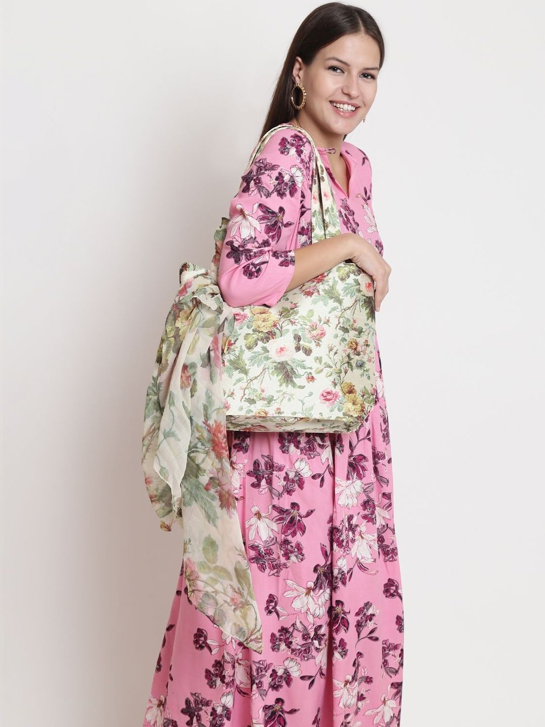 Swayam Bags & More Floral Printed Shopper Tote Bag-picture-52