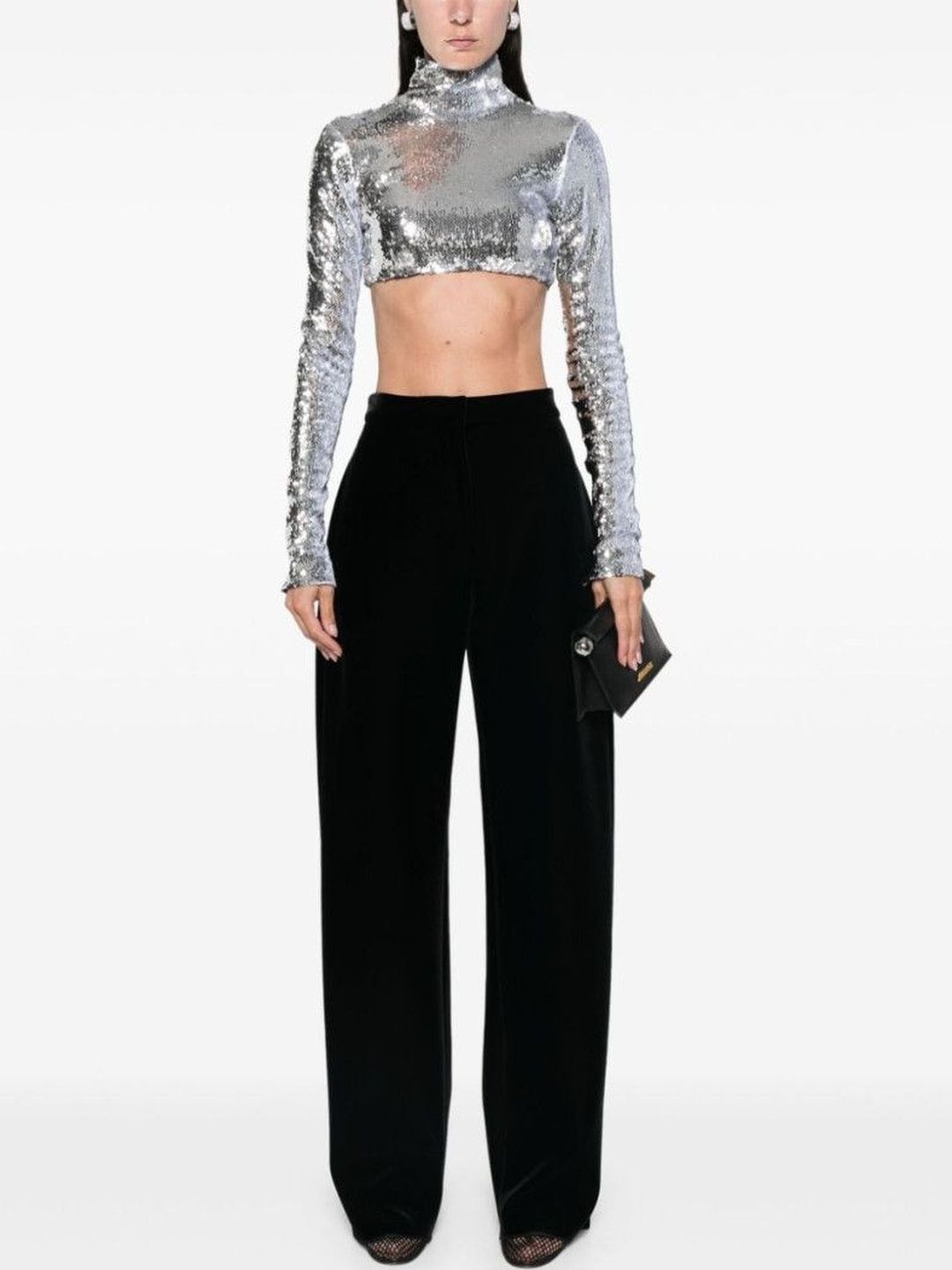 Sportmax Black Wide Leg Trousers-picture-20