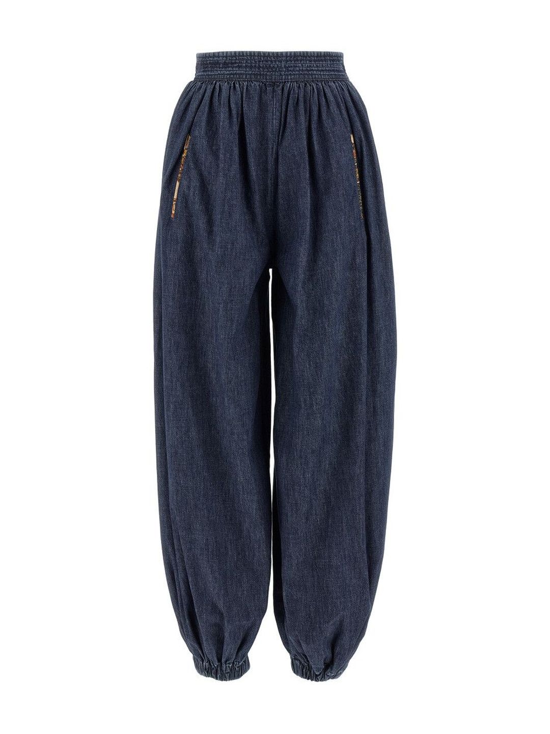 Valentino Blue Denim Chambray Pants-image-35