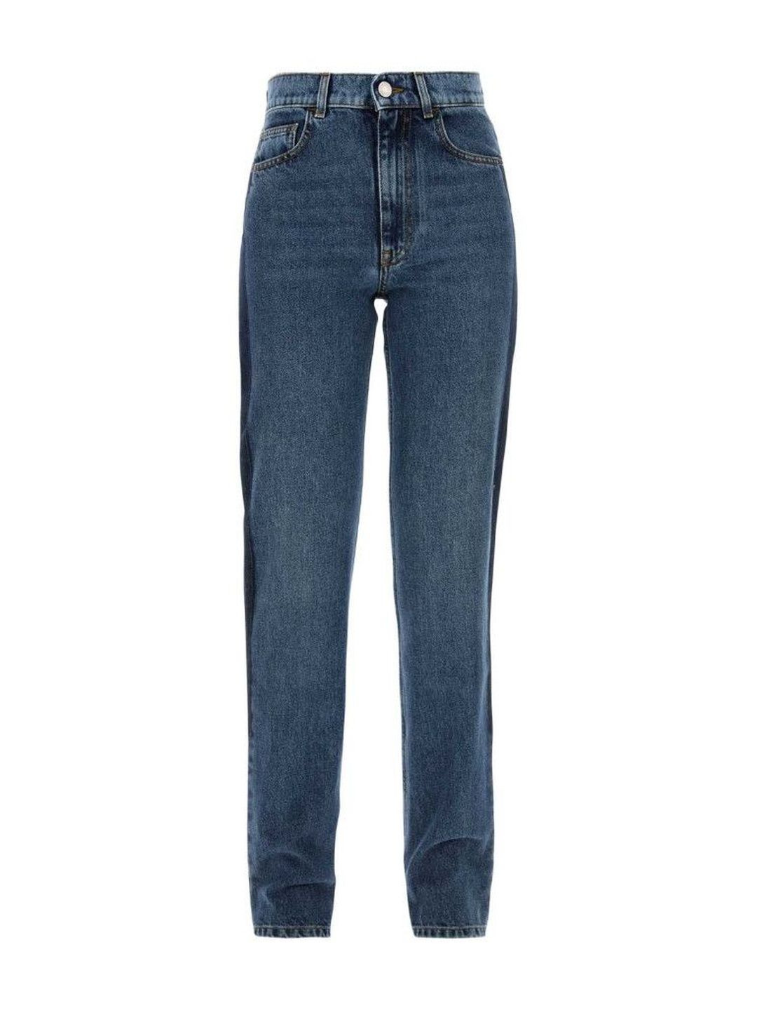 Alberta Ferretti Blue Patchwork Jeans-image-1