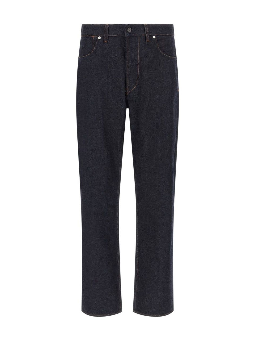 Stone Island Blue Straight Fit Logo Jeans-picture-10