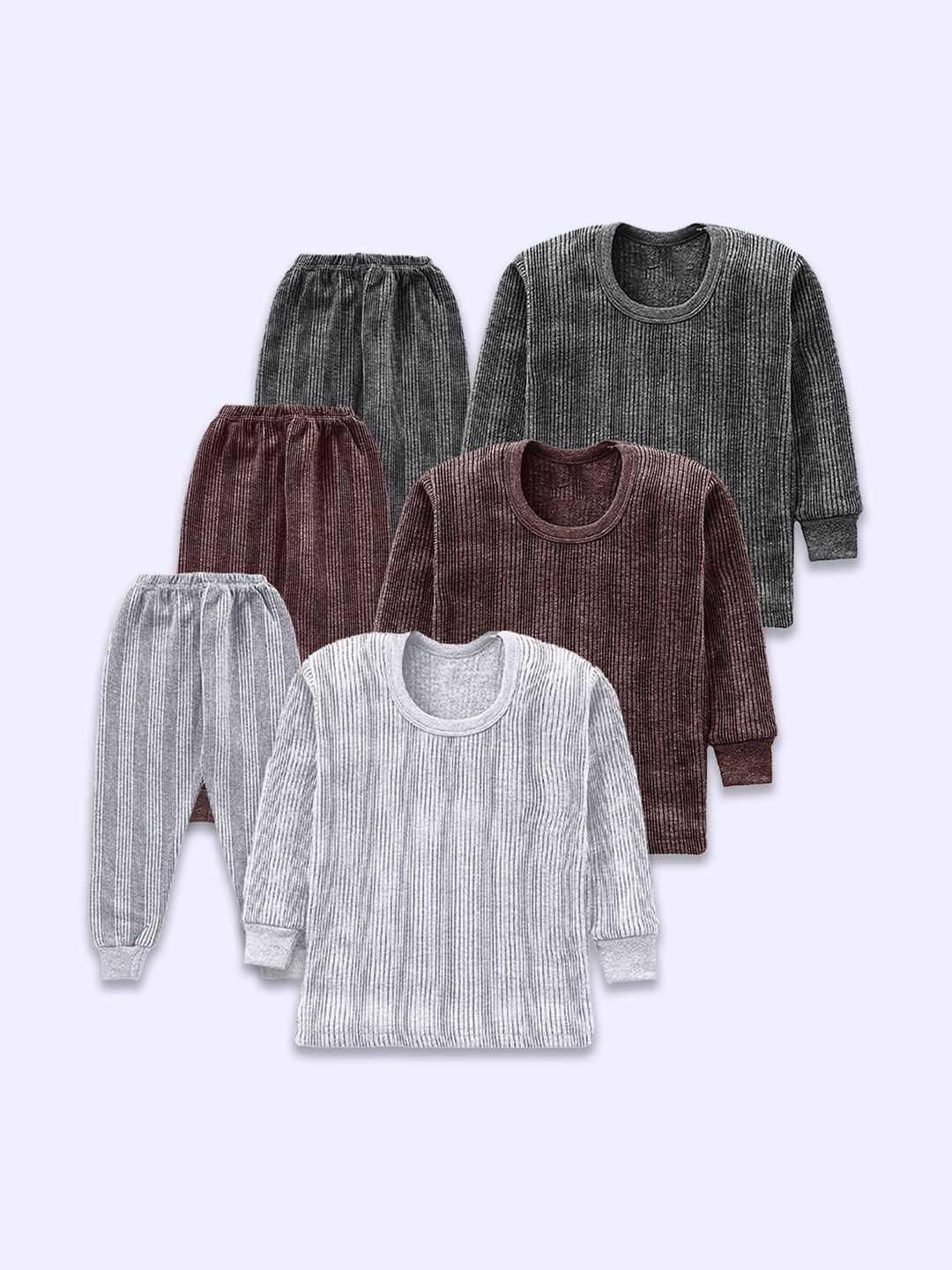 PARYAG Kids Pack of 3 Round Neck Thermal Set-picture-14