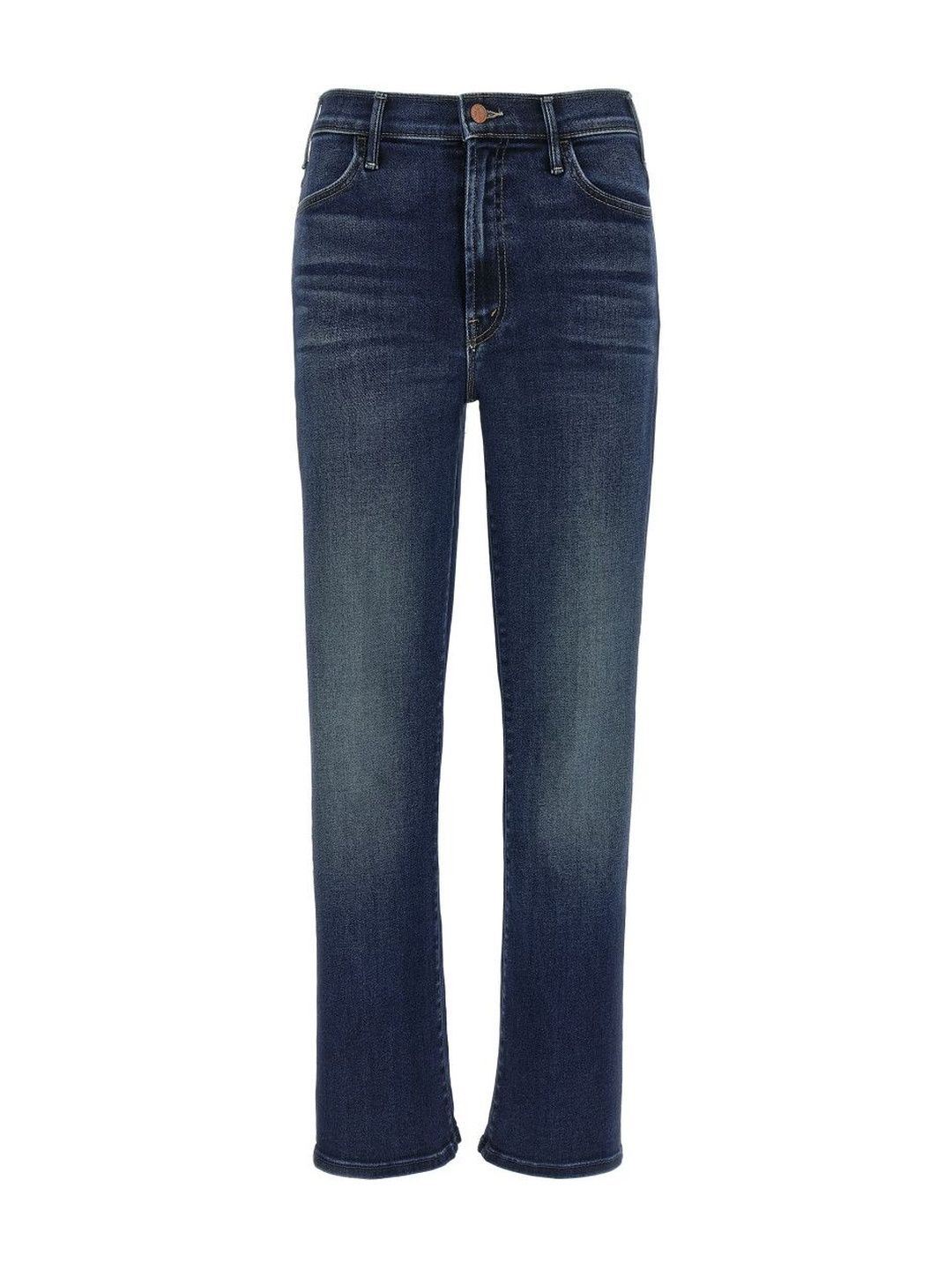 Mother Denim Blue The Hustler Ankle Jeans-picture-11