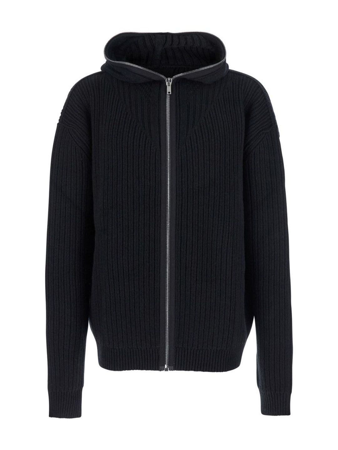 Rick Owens Black Wool Zipper Sweater-picture-22