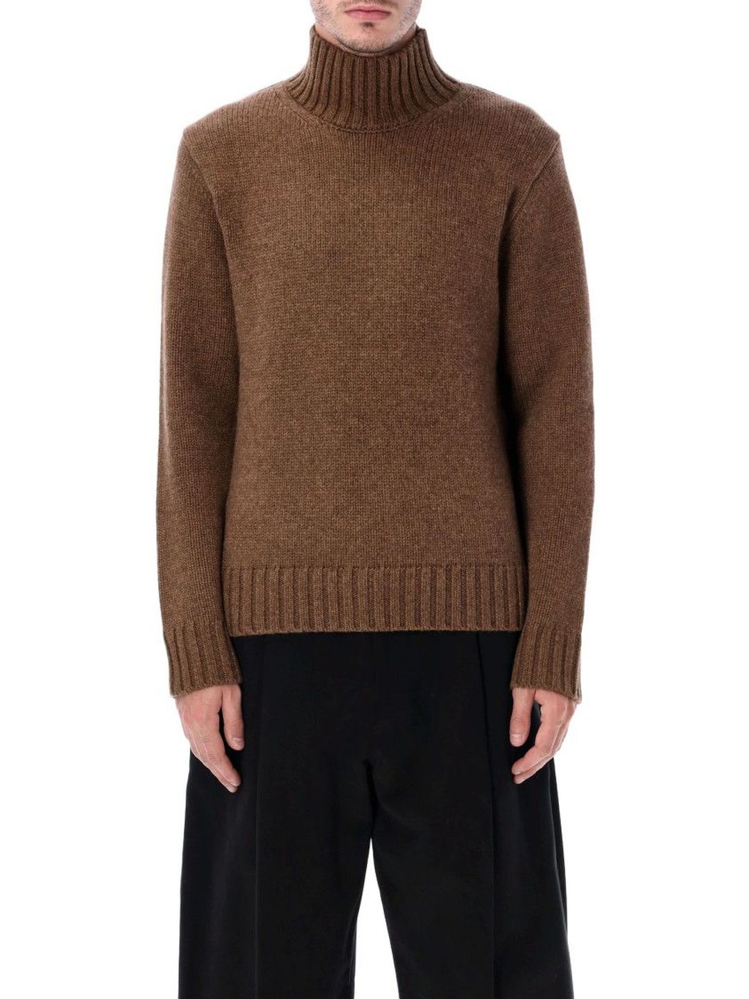 Studio Nicholson Caramel High Neck Sweater-picture-48