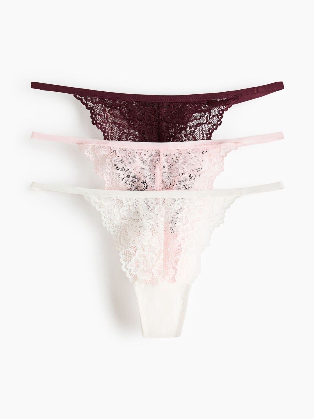 H&M 3-pack Lace Tanga Thong Briefs-picture-32