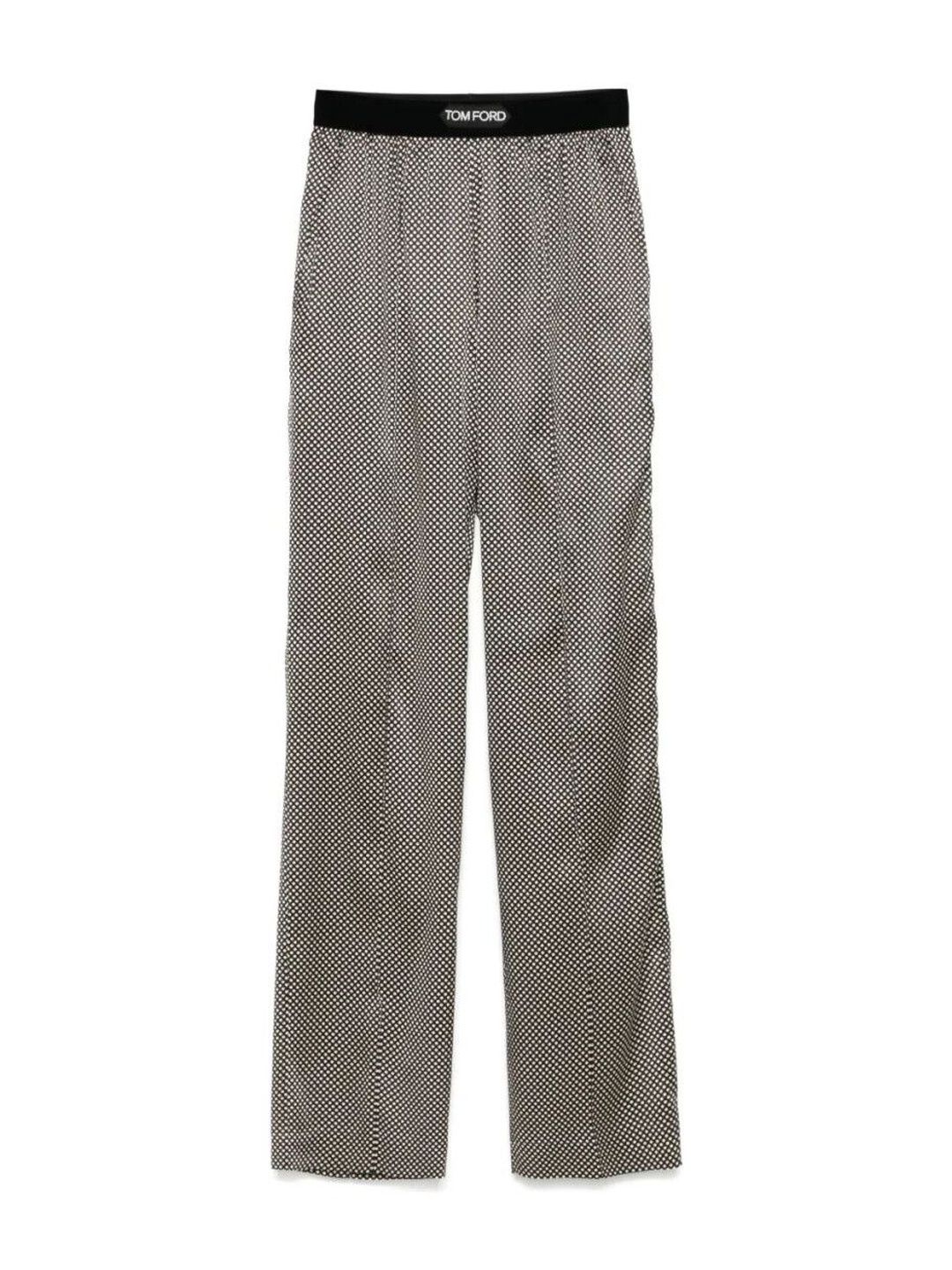 Tom Ford Black Polka Dot Silk Pj Pants-picture-24