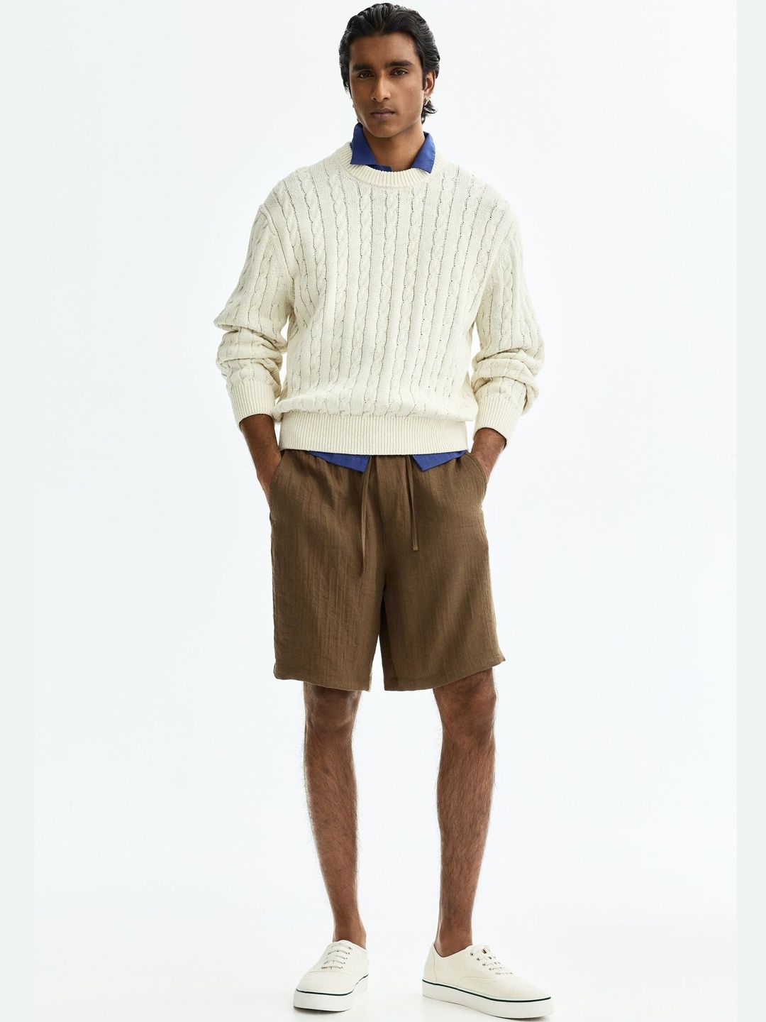 H&M Loose Fit Cotton Shorts-picture-38