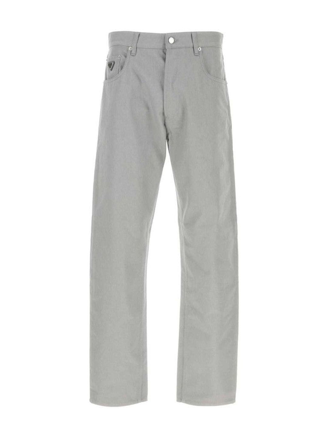 Prada Grey Cotton Denim Jeans-image-27