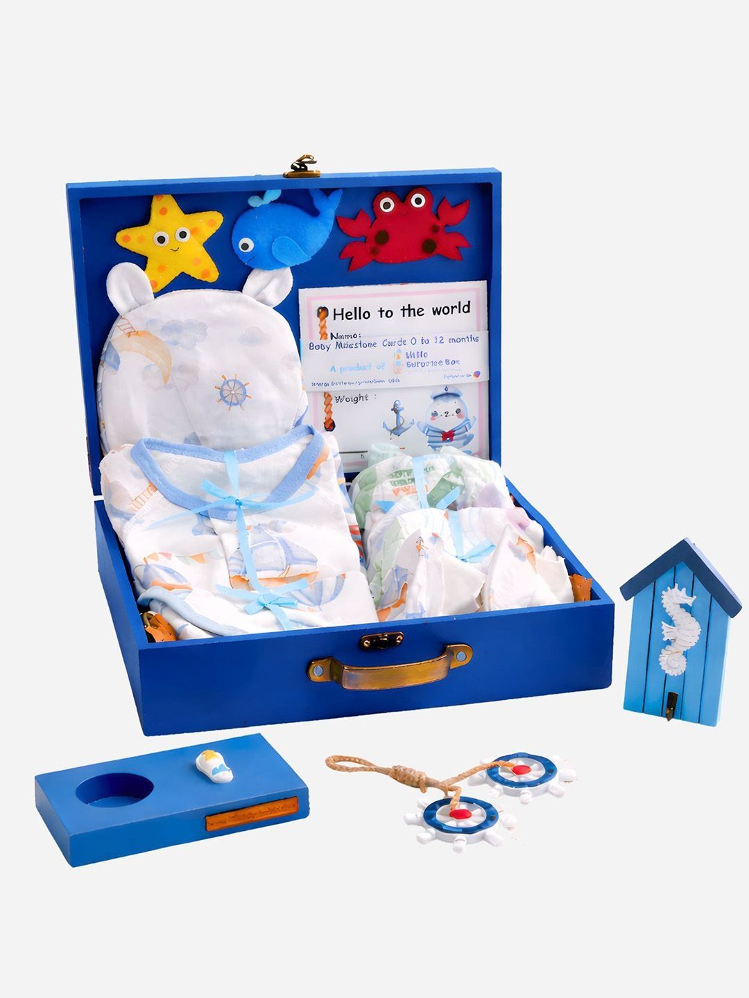 Little Surprise Box Infants Pack of 13 Pure Cotton Baby Apparel Gift Set-image-33