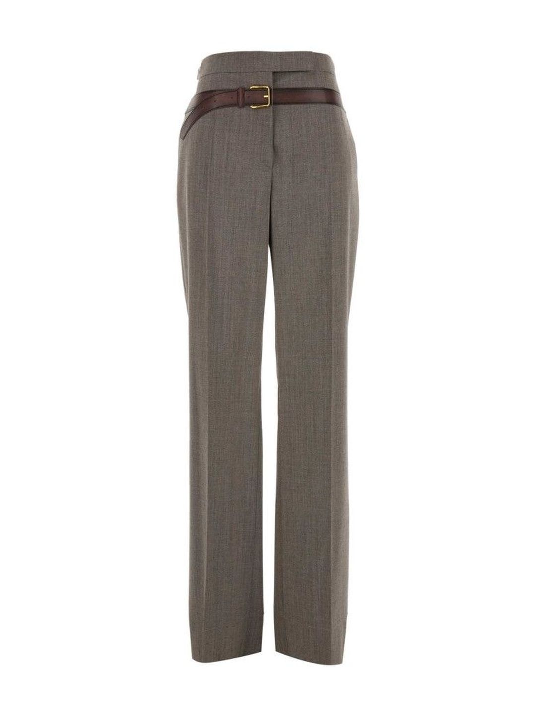 Prada Grey Trompe Belted Pants-picture-49