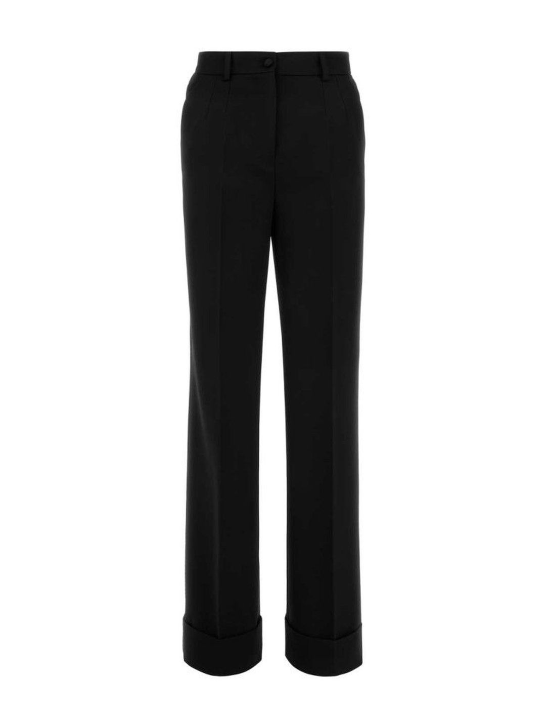 Dolce & Gabbana Black Flared Woolen Pants-picture-18