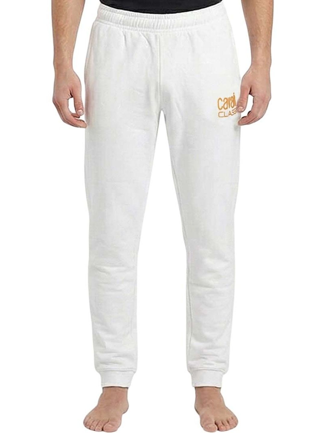Cavalli Class White Logo Print Joggers-picture-51