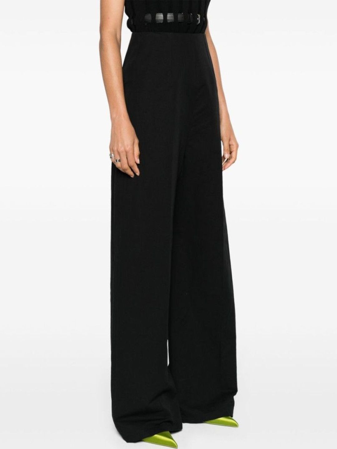 Sportmax Black Wide Leg Trousers-image-23
