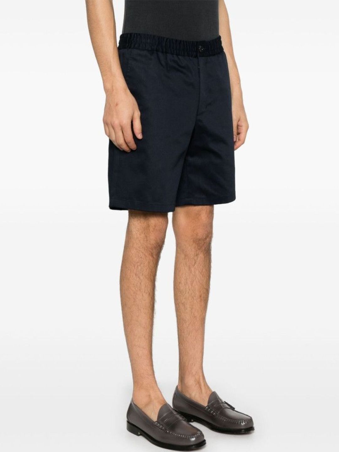 Ami Paris Blue Cotton Shorts-picture-36