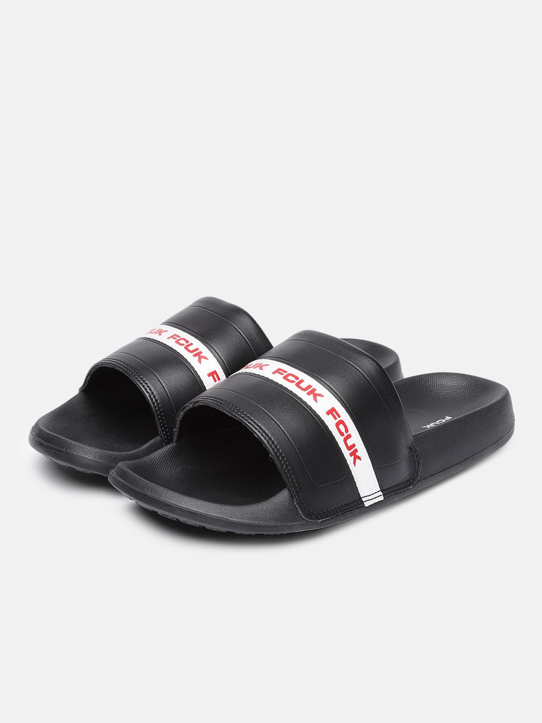 FCUK Men Brand Logo Printed Sliders-picture-32
