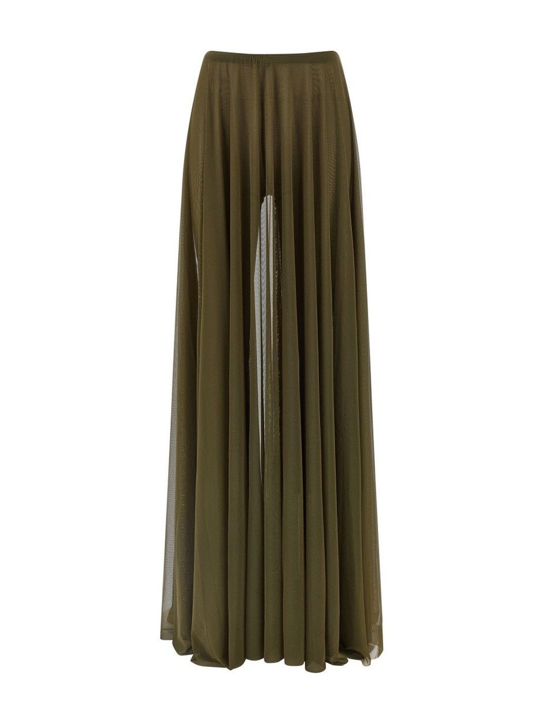Norma Kamali Green Pleated Skirt-picture-38